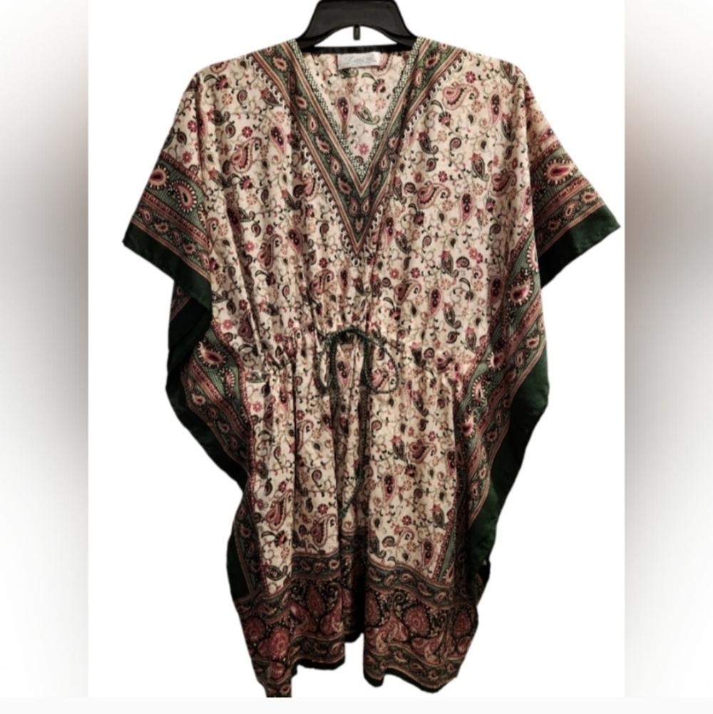 Paisley Print Kaftan Top - Picture 2 of 6